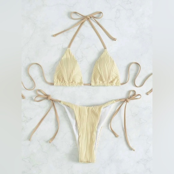 Brand New bikini NEVER WORN! neutral color - Picture 3 of 4